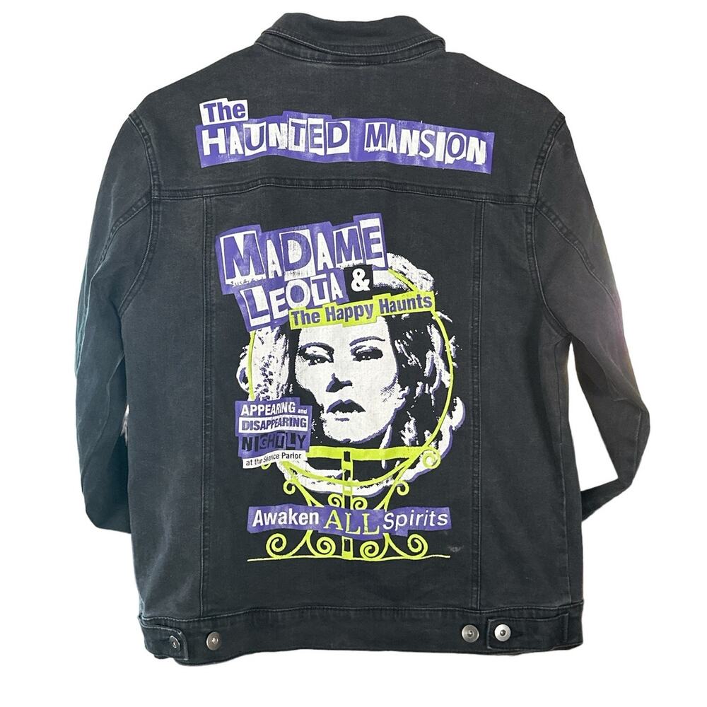 Disney Trucker Jean Jacket Huanted Mansion Madame Leota Halloween size M